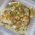 Loaded Fry Bread – Garlic Butter Prawns & Creamy Paua